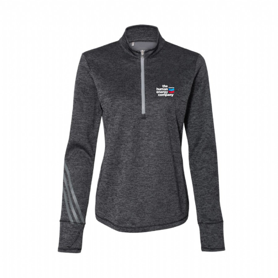 Women's Adidas Brushed Terry Heather Quarter-Zip