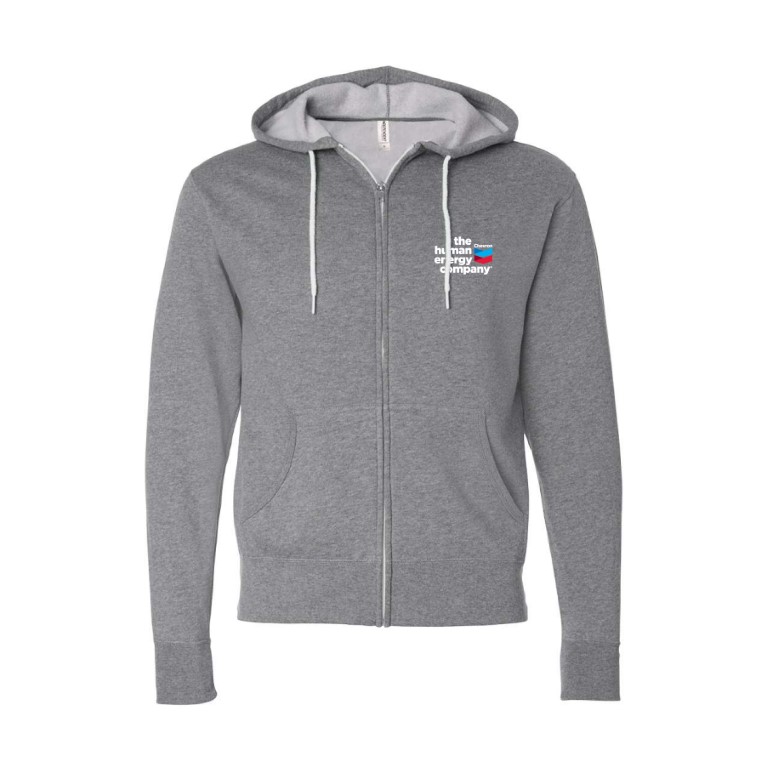 Independent Trading Lightweight Full-Zip Hooded Sweatshirt