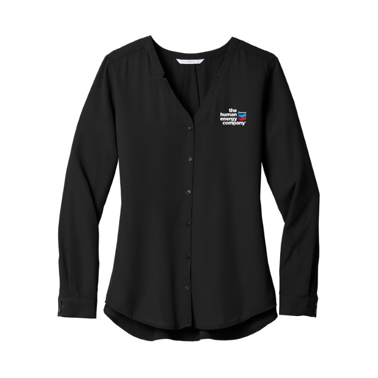 Port Authority Women's Long Sleeve Button-Front Blouse