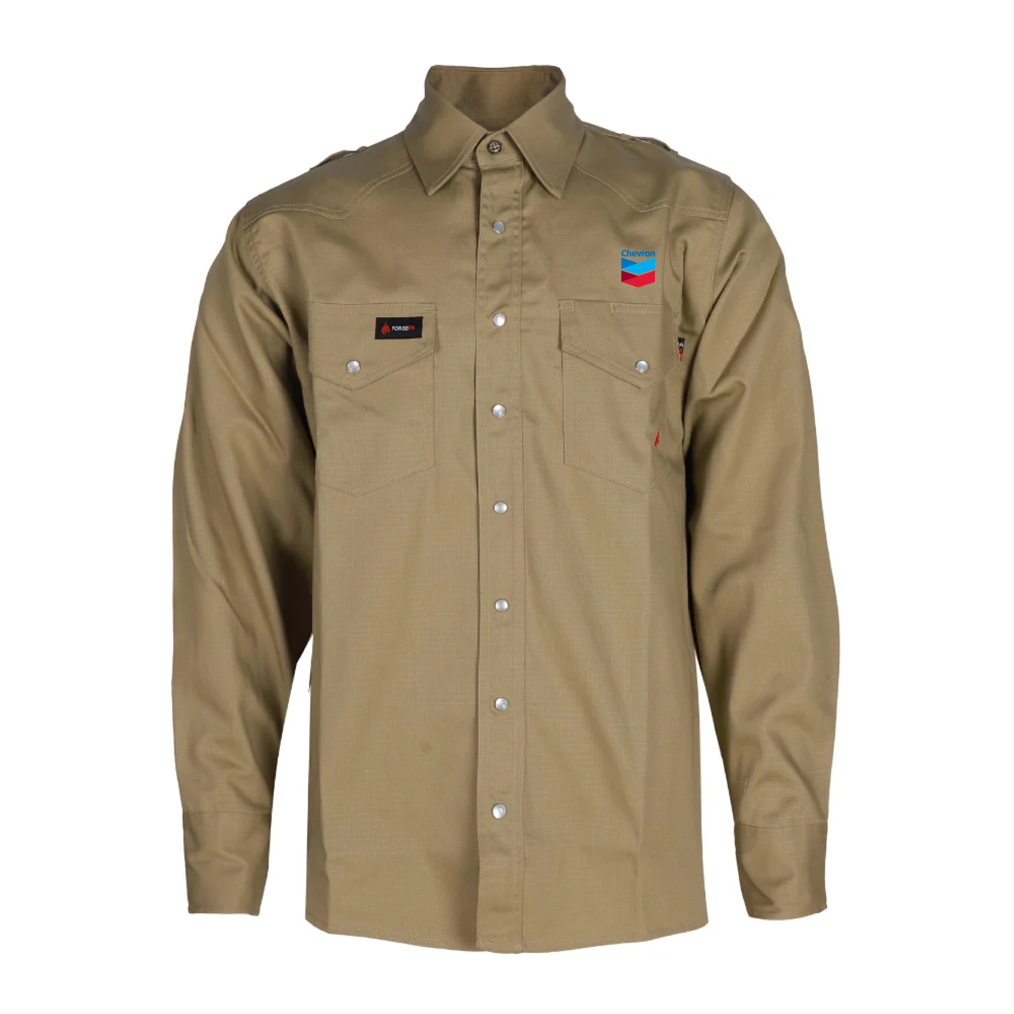 Forge Men's FR Solid Long Sleeve Twill Shirt