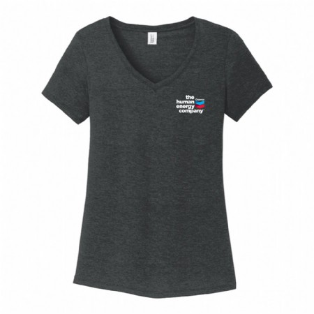 Women's District Made Perfect V-Neck T-Shirt - Left Chest Full Color Logo